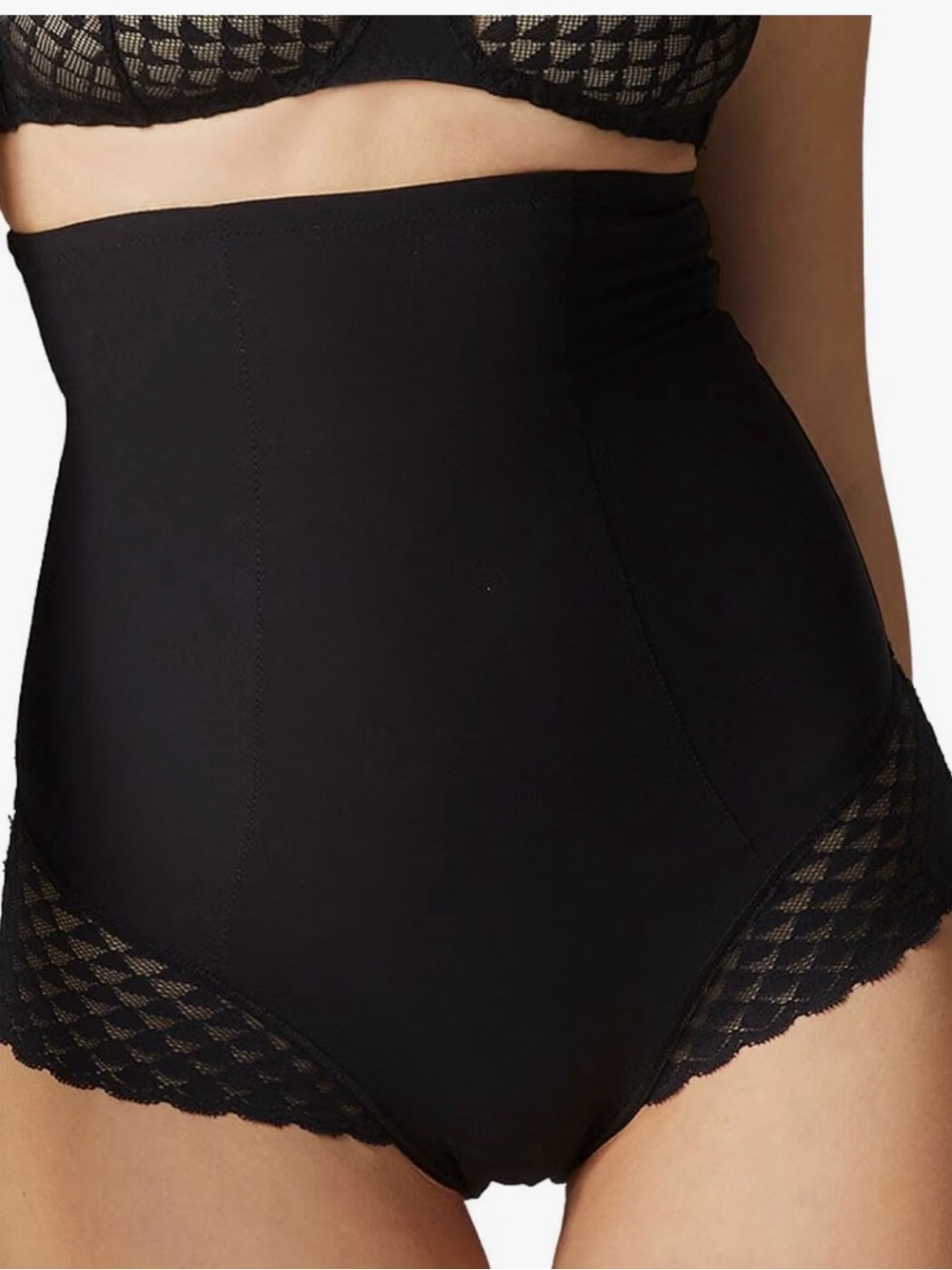 NWT Simone Pérèle Subtile High Waist Shaper Brief Black L Size 4 19Y774